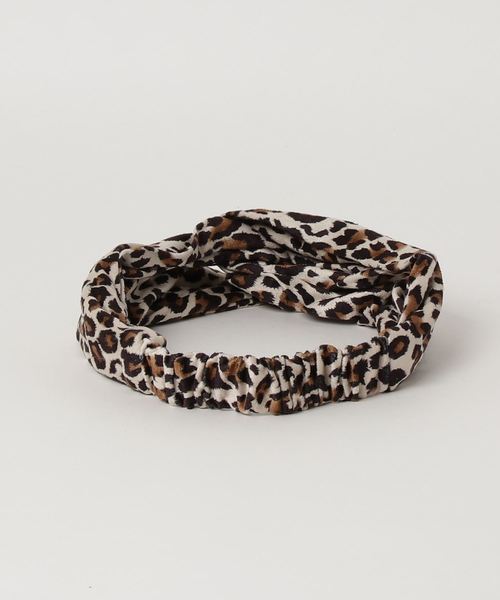 LOWRYS FARM（ローリーズファーム）の「ヒョウガラターバン　806907（ヘアバンド・レディース・ブラウン/アイボリー・FREE）」の3枚目の写真