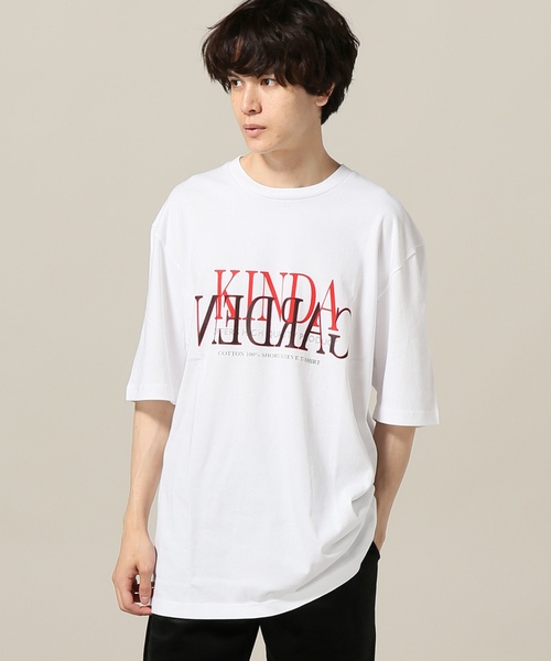 JOINT WORKS(ジョイントワークス)の「KINDA GARDEN SS LOGO TEE(Tシャツ/カットソー・メンズ・ブラック/ホワイト・MEDIUM/LARGE)」の1枚目の写真