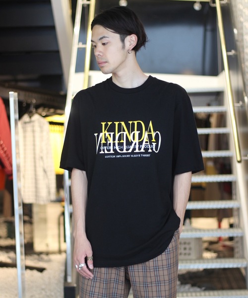 JOINT WORKS(ジョイントワークス)の「KINDA GARDEN SS LOGO TEE(Tシャツ/カットソー・メンズ・ブラック/ホワイト・MEDIUM/LARGE)」の2枚目の写真