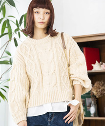 WEGO | WEGO/ロービングケーブルニット(ニット/セーター)