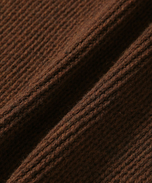 ADAM ET ROPE'（アダムエロペ）の「[山形ニット］バイアスクルーネックプルオーバー（ニット/セーター・メンズ・チャコールグレー/ダークブラウン/パープル系その他2・M/L）」の7枚目の写真