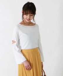 【HER CLOSET】袖カットデザインニット
