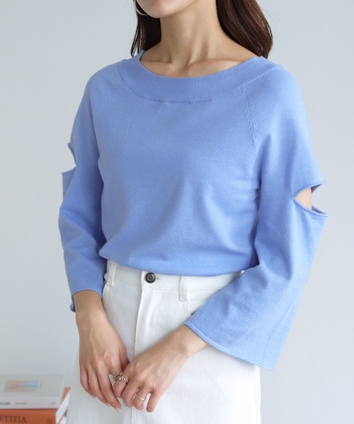 Her Closet 袖カットデザインニット ニット セーター Her Closet ハークローゼット のファッション通販 Zozotown