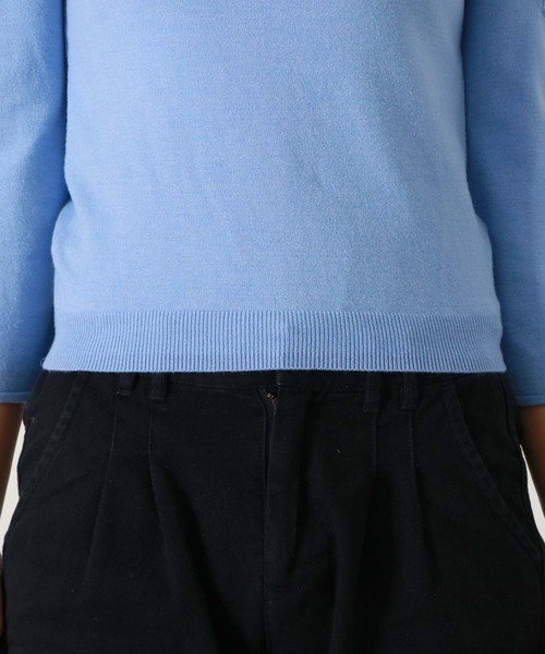 HER CLOSET(ハークローゼット)の「【HER CLOSET】袖カットデザインニット(ニット/セーター・レディース・ホワイト/サックスブルー/パープル系その他・M)」の8枚目の写真