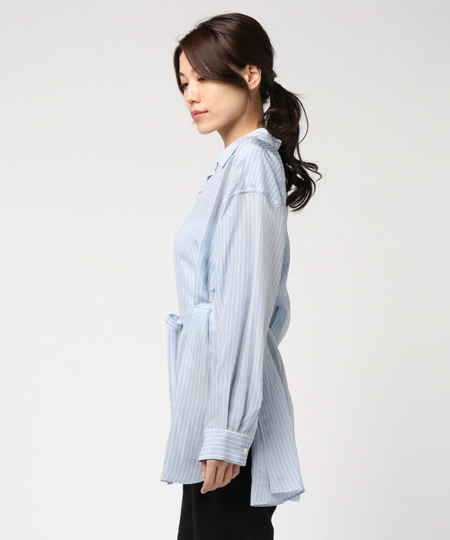 MAISON SPECIAL(メゾンスペシャル)の「キュプラオーバーサイズシャツ 【MAISON SPECIAL/メゾンスペシャル】(シャツ/ブラウス・レディース・ブルー/ラベンダー/キャメル・FREE)」の19枚目の写真