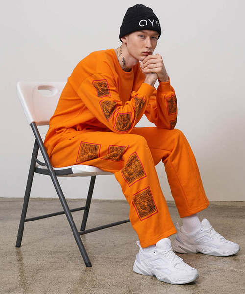 OY(オーワイ)の「ボックスロゴパンツ(その他パンツ・メンズ・ホワイト/ブラック/オレンジ・FREE)」の3枚目の写真