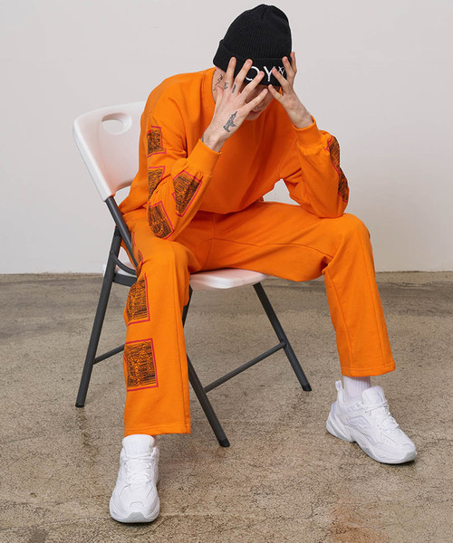 OY(オーワイ)の「ボックスロゴパンツ(その他パンツ・メンズ・ホワイト/ブラック/オレンジ・FREE)」の6枚目の写真