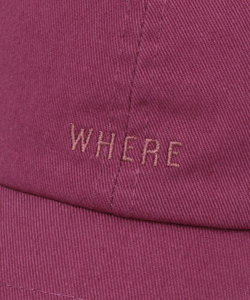 newhattan（ニューハッタン）の「【newhattan(ニューハッタン)】刺繍キャップ（キャップ・レディース・ホワイト/ブラック/ベージュ/パープル・FREE）」の12枚目の写真