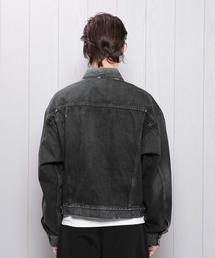 H BEAUTY&YOUTH DENIM CPO JACKET S ブラック Rainbow Denim Jacket - 