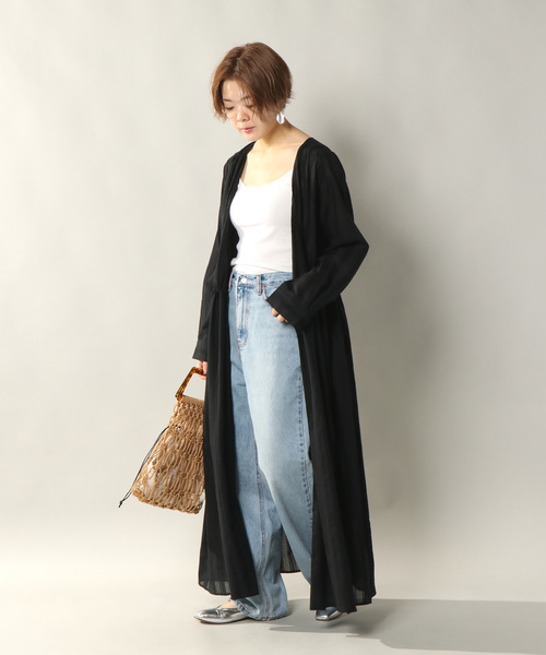 notch.(ノッチ)の「ドビーガウンカシュクールワンピース(ワンピース・レディース・ブラック/ベージュ/オフホワイト・M/TM)」の16枚目の写真