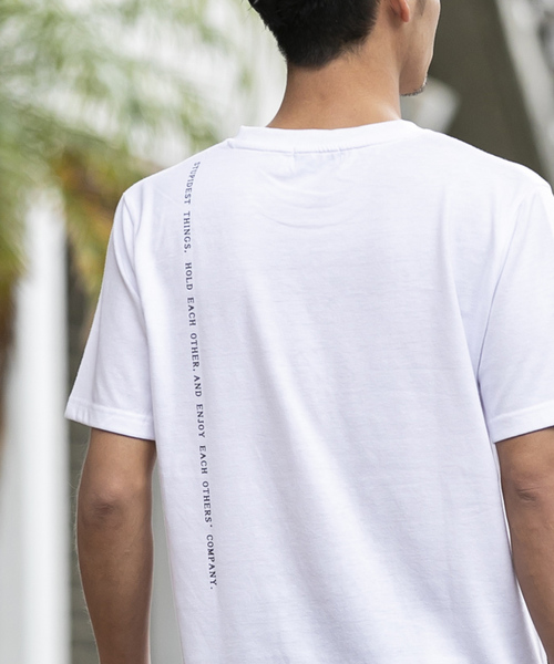 A.S.M(エーエスエム)の「シンプル メッセージ Tシャツ(Tシャツ/カットソー・メンズ・ホワイト/ブラック/グレー・48/50/52)」の22枚目の写真