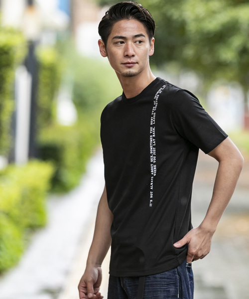 A.S.M(エーエスエム)の「シンプル メッセージ Tシャツ(Tシャツ/カットソー・メンズ・ホワイト/ブラック/グレー・48/50/52)」の19枚目の写真