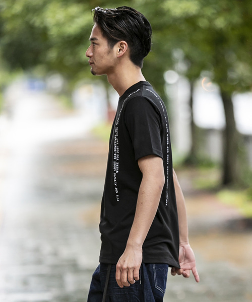 A.S.M(エーエスエム)の「シンプル メッセージ Tシャツ(Tシャツ/カットソー・メンズ・ホワイト/ブラック/グレー・48/50/52)」の18枚目の写真