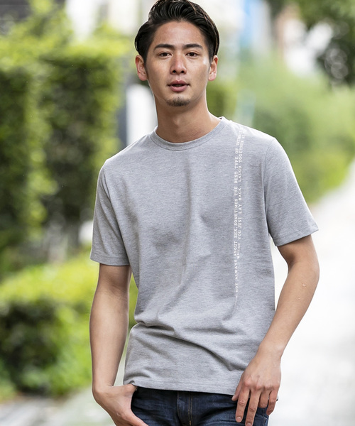 A.S.M(エーエスエム)の「シンプル メッセージ Tシャツ(Tシャツ/カットソー・メンズ・ホワイト/ブラック/グレー・48/50/52)」の16枚目の写真