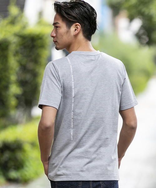 A.S.M(エーエスエム)の「シンプル メッセージ Tシャツ(Tシャツ/カットソー・メンズ・ホワイト/ブラック/グレー・48/50/52)」の14枚目の写真