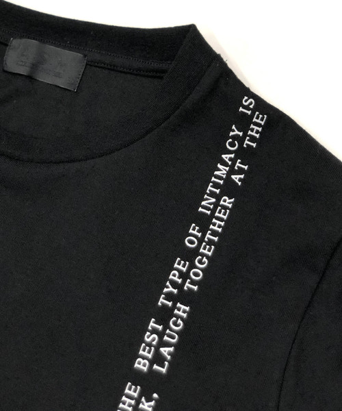 A.S.M(エーエスエム)の「シンプル メッセージ Tシャツ(Tシャツ/カットソー・メンズ・ホワイト/ブラック/グレー・48/50/52)」の10枚目の写真