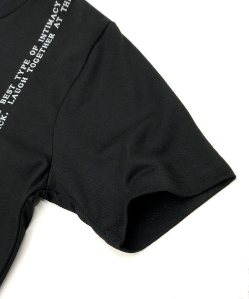 A.S.M(エーエスエム)の「シンプル メッセージ Tシャツ(Tシャツ/カットソー・メンズ・ホワイト/ブラック/グレー・48/50/52)」の8枚目の写真