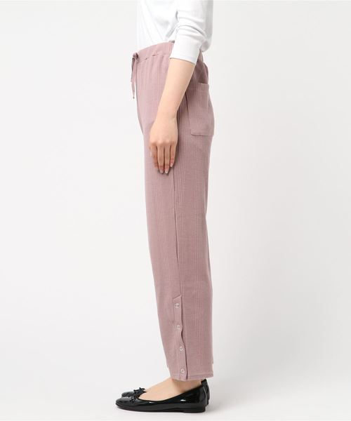 ehka sopo（エヘカソポ）の「ワッフルスリットパンツ（その他パンツ・レディース・シルバーグレー/モカ/ベージュ・ﾌﾘ-）」の4枚目の写真