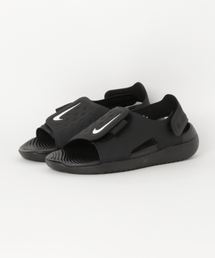 NIKE | NIKE ナイキ 17-22SUNRAY ADJUST 5 (GS/PS) サンレイ アジャスト 5 GS/PS AJ9076-001 001BLACK/WHITE(サンダル)