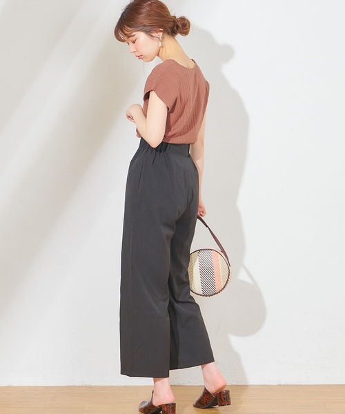 natural couture(ナチュラルクチュール)の「ワイドリブ大人フレンチニット(ニット/セーター・レディース・ブラック/ブラウン/ライトベージュ/グリーン/ラベンダー・FREE)」の11枚目の写真