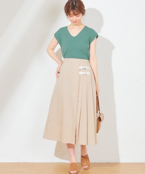 natural couture(ナチュラルクチュール)の「ワイドリブ大人フレンチニット(ニット/セーター・レディース・ブラック/ブラウン/ライトベージュ/グリーン/ラベンダー・FREE)」の16枚目の写真