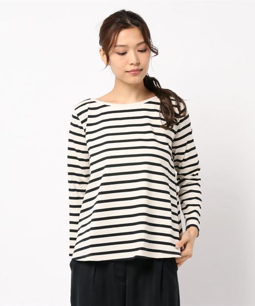 La TOTALITE（ラトータリテ）の「LE MINOR EVASEE フレアプルオーバー◆（Tシャツ/カットソー・レディース・アイボリー/マルチ・FREE）」の5枚目の写真