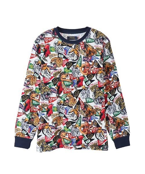 POLO RALPH LAUREN SLEEPWEAR�i�|�������t���[�����X���[�v�E�F�A�j�́u�yPOLO RALPH LAUREN�z�}�X�R�b�g �y�i���g ���� ���b�t�� �N���[�l�b�N�i���̑��g�b�v�X�j�v�b�z���C�g