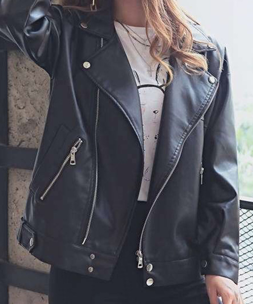 ABITOKYO（アビトーキョー）の「ECOレザー ライダースジャケット