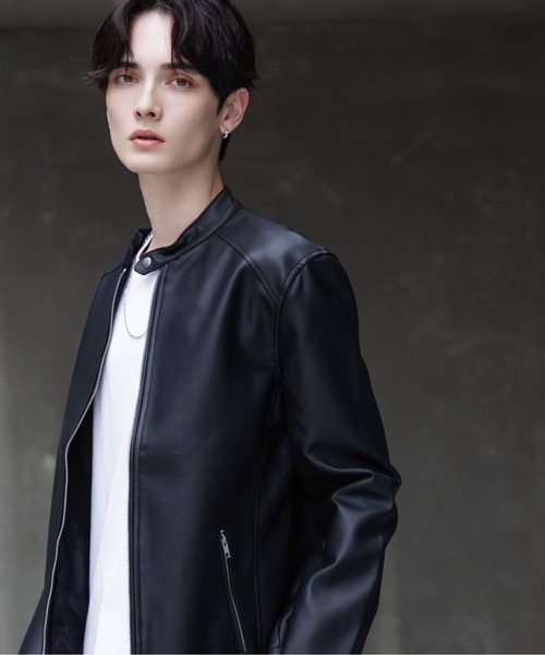 ジャケット・アウター VILEMASTER SINGLE LEATHER JACKET 38 GANGSTERVILLE/ギャングスタービル】2023SS「Sacred Heart Light