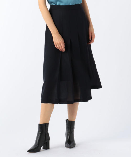 セール ウールポリエステル アシンメトリープリーツスカート スカート Tomorrowland トゥモローランド のファッション通販 Zozotown