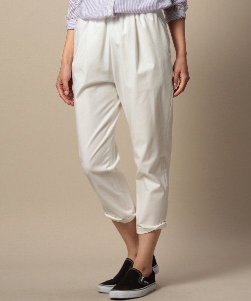 BEAUTY&YOUTH UNITED ARROWS(ビューティーアンドユースユナイテッドアローズ)の「BYMC ウエストギャザー8分丈パンツ/ホワイト ◆(その他パンツ・レディース・ホワイト・SMALL/MEDIUM)」の1枚目の写真