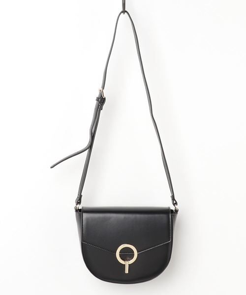 archives(アルシーヴ)の「リング金具BAG(ショルダーバッグ・レディース・ブラック/ブラウン・MEDIUM)」の1枚目の写真