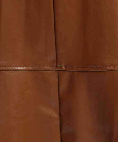NARACAMICIE（ナラカミーチェ）の「フェイクレザーＡラインスカート（スカート・レディース・ブラウン/ブラック・LARGE/MEDIUM）」の11枚目の写真