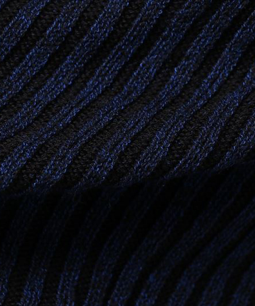 A.S.M（エーエスエム）の「ミックス ワイド リブ スキニー Vネック ニット（ニット/セーター・メンズ・ホワイト/ブラック/チャコールグレー/ライトグレー/ブルー/ワインレッド/ベージュ・48/50）」の12枚目の写真