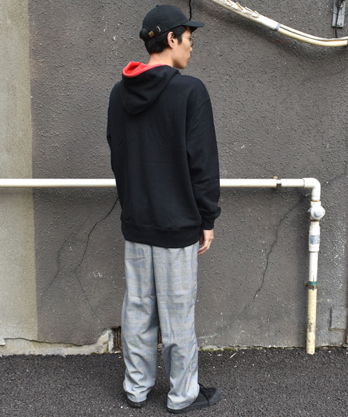 DOUBLE STEAL（ダブルスティール）の「In Hood Parker（パーカー・メンズ・ネイビー/トップグレー/ブラック×レッド・MEDIUM/LARGE/X-LARGE）」の11枚目の写真