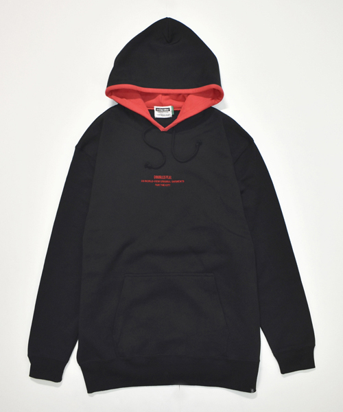 DOUBLE STEAL（ダブルスティール）の「In Hood Parker（パーカー・メンズ・ネイビー/トップグレー/ブラック×レッド・MEDIUM/LARGE/X-LARGE）」の12枚目の写真