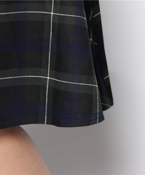 WEGO（ウィゴー）の「WEGO/チェックミドルスカート（スカート・レディース・グリーン/レッド・FREE）」の8枚目の写真