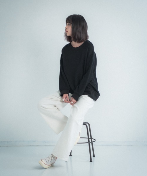 Libra Cue(リブラ キュー)の「Libra デニムRelaxパンツ(デニムパンツ・レディース・ホワイト・SMALL/MEDIUM/LARGE)」の7枚目の写真