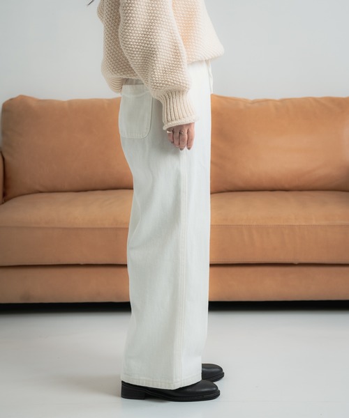 Libra Cue(リブラ キュー)の「Libra デニムRelaxパンツ(デニムパンツ・レディース・ホワイト・SMALL/MEDIUM/LARGE)」の15枚目の写真