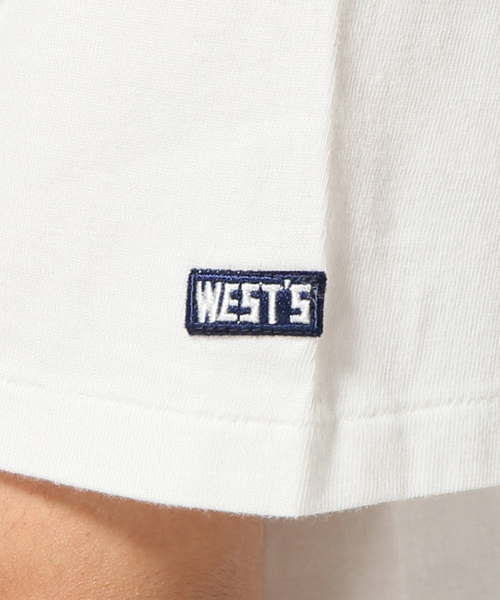 journal standard Furniture （ジャーナルスタンダードファニチャー）の「WESTS EMBROIDERY T-SHIRTS（Tシャツ/カットソー・レディース・ネイビー/レッド・SMALL/MEDIUM/LARGE）」の11枚目の写真