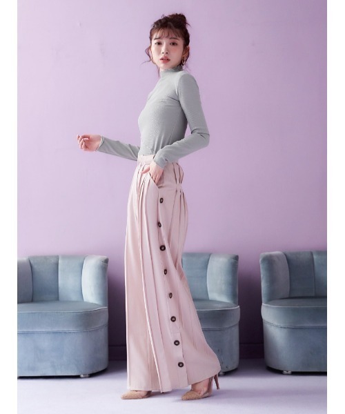 Darich ダーリッチ　ポイントデザインストレートパンツ　グレー　FSサイズ Darich ダーリッチ ポイントデザインストレートパンツ グレー FS