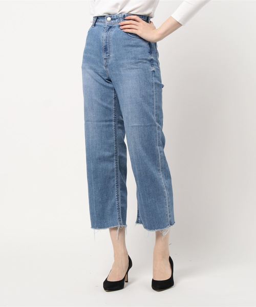 YANUK（ヤヌーク）の「【YANUK/ヤヌーク】ワイドストレートデニムパンツ LILITH/リリス（デニムパンツ・レディース・サックスブルー・22cm/23cm/24cm）」の9枚目の写真