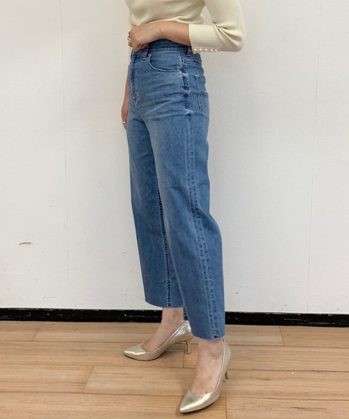 YANUK（ヤヌーク）の「【YANUK/ヤヌーク】ワイドストレートデニムパンツ LILITH/リリス（デニムパンツ・レディース・サックスブルー・22cm/23cm/24cm）」の7枚目の写真