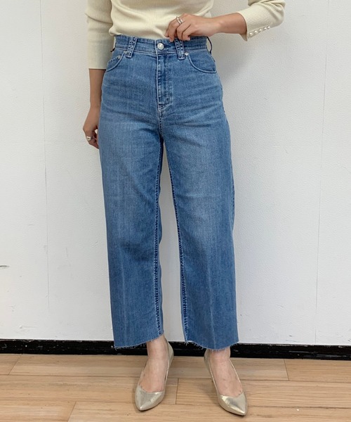 YANUK（ヤヌーク）の「【YANUK/ヤヌーク】ワイドストレートデニムパンツ LILITH/リリス（デニムパンツ・レディース・サックスブルー・22cm/23cm/24cm）」の14枚目の写真
