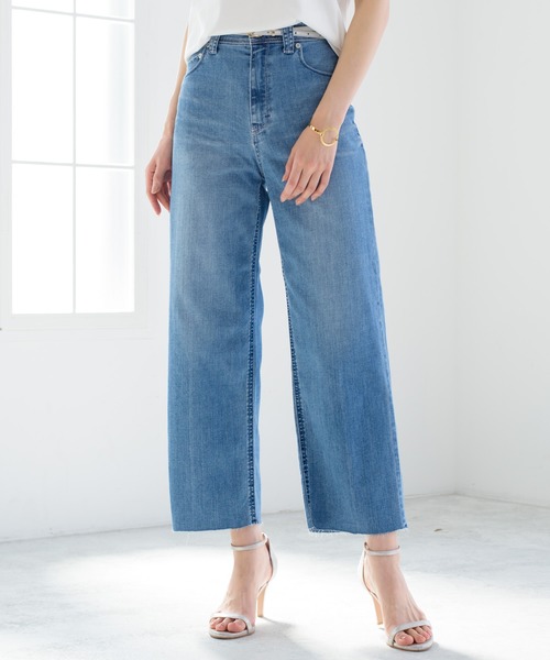 YANUK（ヤヌーク）の「【YANUK/ヤヌーク】ワイドストレートデニムパンツ LILITH/リリス（デニムパンツ・レディース・サックスブルー・22cm/23cm/24cm）」の10枚目の写真