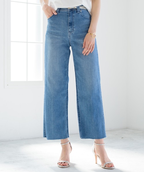 YANUK（ヤヌーク）の「【YANUK/ヤヌーク】ワイドストレートデニムパンツ LILITH/リリス（デニムパンツ・レディース・サックスブルー・22cm/23cm/24cm）」の15枚目の写真