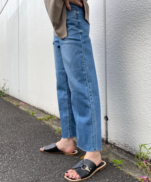 YANUK（ヤヌーク）の「【YANUK/ヤヌーク】ワイドストレートデニムパンツ LILITH/リリス（デニムパンツ・レディース・サックスブルー・22cm/23cm/24cm）」の21枚目の写真