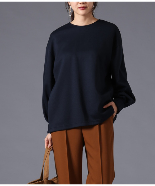 Liesse(リエス)の「ポンチプルオーバー(Tシャツ/カットソー・レディース・ベージュ/ネイビー・FREE)」の11枚目の写真