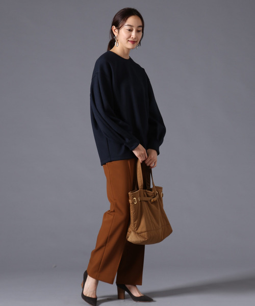 Liesse(リエス)の「ポンチプルオーバー(Tシャツ/カットソー・レディース・ベージュ/ネイビー・FREE)」の17枚目の写真