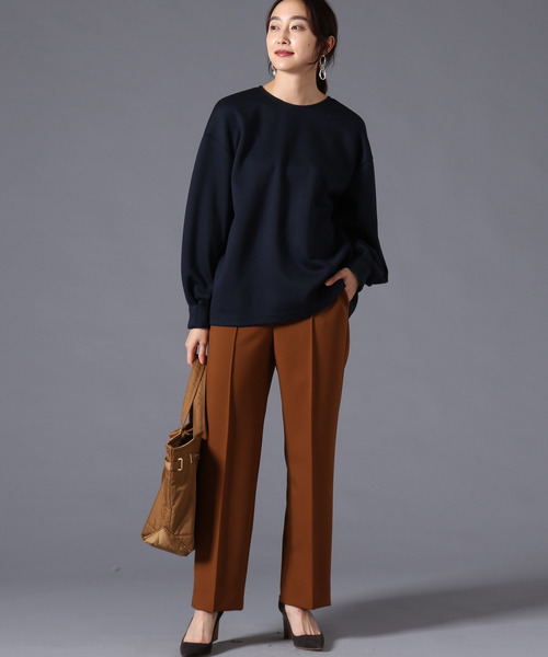 Liesse(リエス)の「ポンチプルオーバー(Tシャツ/カットソー・レディース・ベージュ/ネイビー・FREE)」の18枚目の写真